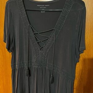 American Eagle Soft & Sexy Black Top